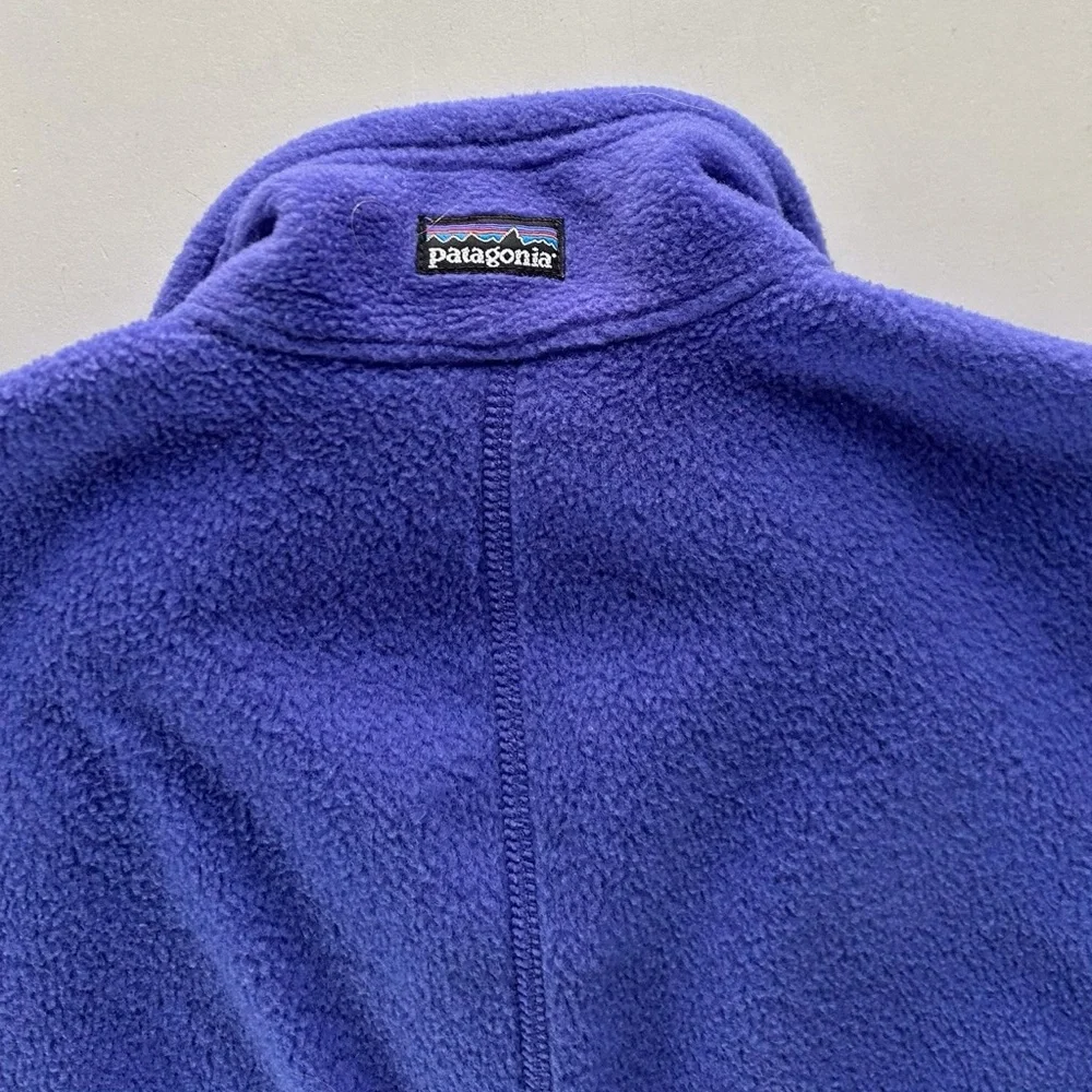 Patagonia Deep Purple Full Zip Fleece Vest Women’s Size M Spring Layer - Picture 4 of 6